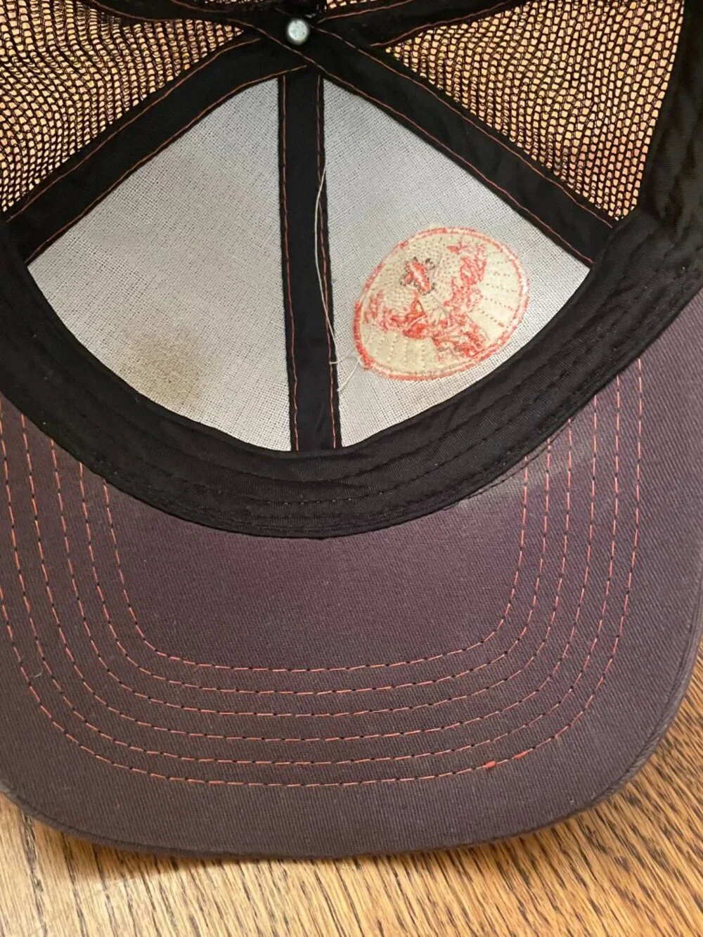 Jagermeister Brown w/Orange Highlights Snapback Trucker Hat Cap
